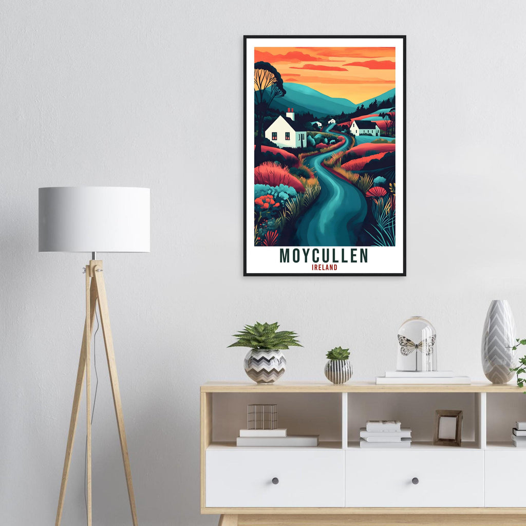 Moycullen Travel Print Ireland Home Decor Moycullen Wall Art Wall Hanging Art Lover Irish Artwork Travel Poster Moycullen Ireland Travel Art