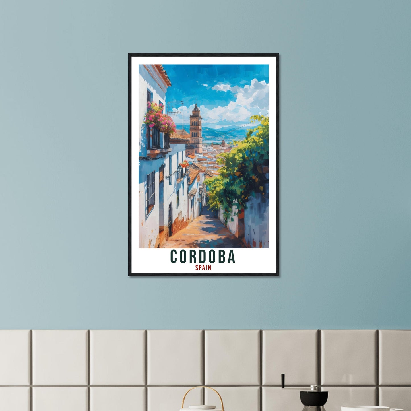 Cordoba Travel Print Spain Home Decoration Cordoba Spanish City Wall Art Gift Wall Hanging Art Lover Spain Artwork Cordoba Travel Poster