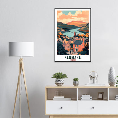 Kenmare Travel Print Ireland Home Decor Kenmare Wall Art Gift Wall Hanging Art Lover Kenmare Irish Artwork Travel Poster Ireland Travel Art