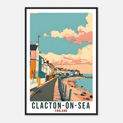 Clacton-On-Sea Travel Print Wall Art Wall Hanging Home Living Décor Clacton-On-Sea Gift Art Lovers UK Artwork Print England Travel Poster