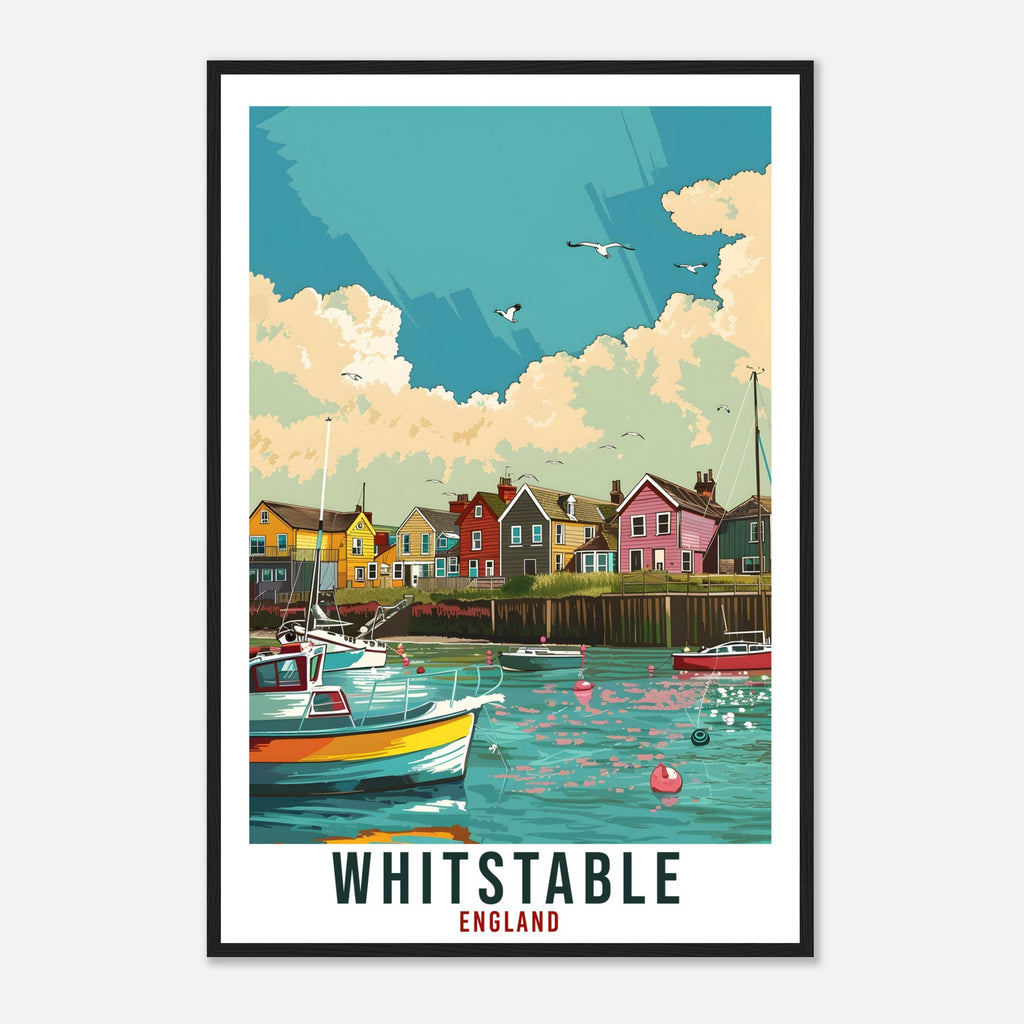 Whitstable Travel Print Wall Art Wall Hanging Home Living Décor Whitstable Gift Art Lovers Gift UK Artwork Gift Print England Travel Poster