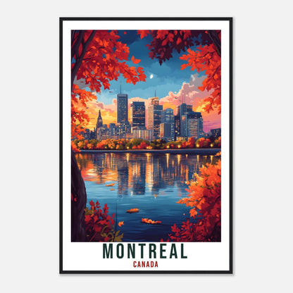 Montreal Travel Print Canada Home Decor Montreal Wall Art Gift Wall Hanging Art Lover Montreal Canadian Artwork Travel Poster Quebec Artwork