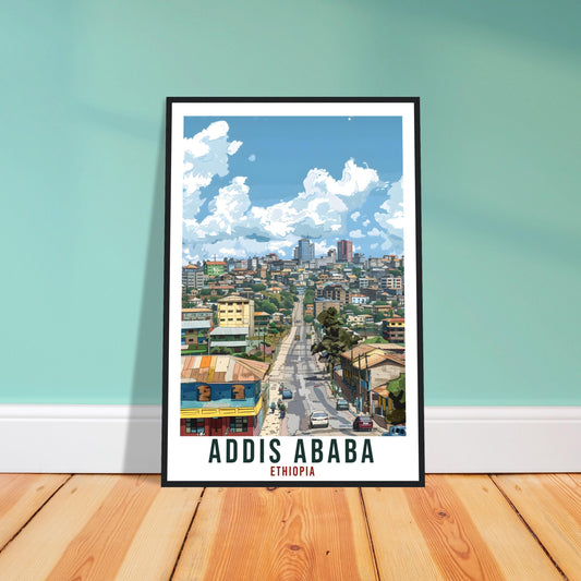 Addis Ababa Ethiopia Travel Print Wall Art Wall Hanging Home Décor Addis Ababa Gift Art Lovers Ethiopia Artwork Gift Print African Poster