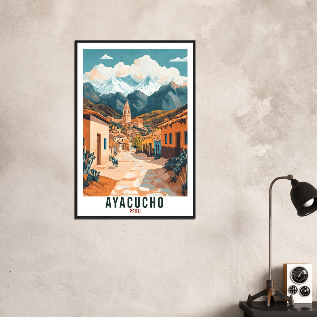 Ayacucho Travel Print Peru Home Decor Ayacucho Wall Art Gift Wall Hanging Art Lover Ayacucho Peruvian Artwork Travel Poster Travel Art