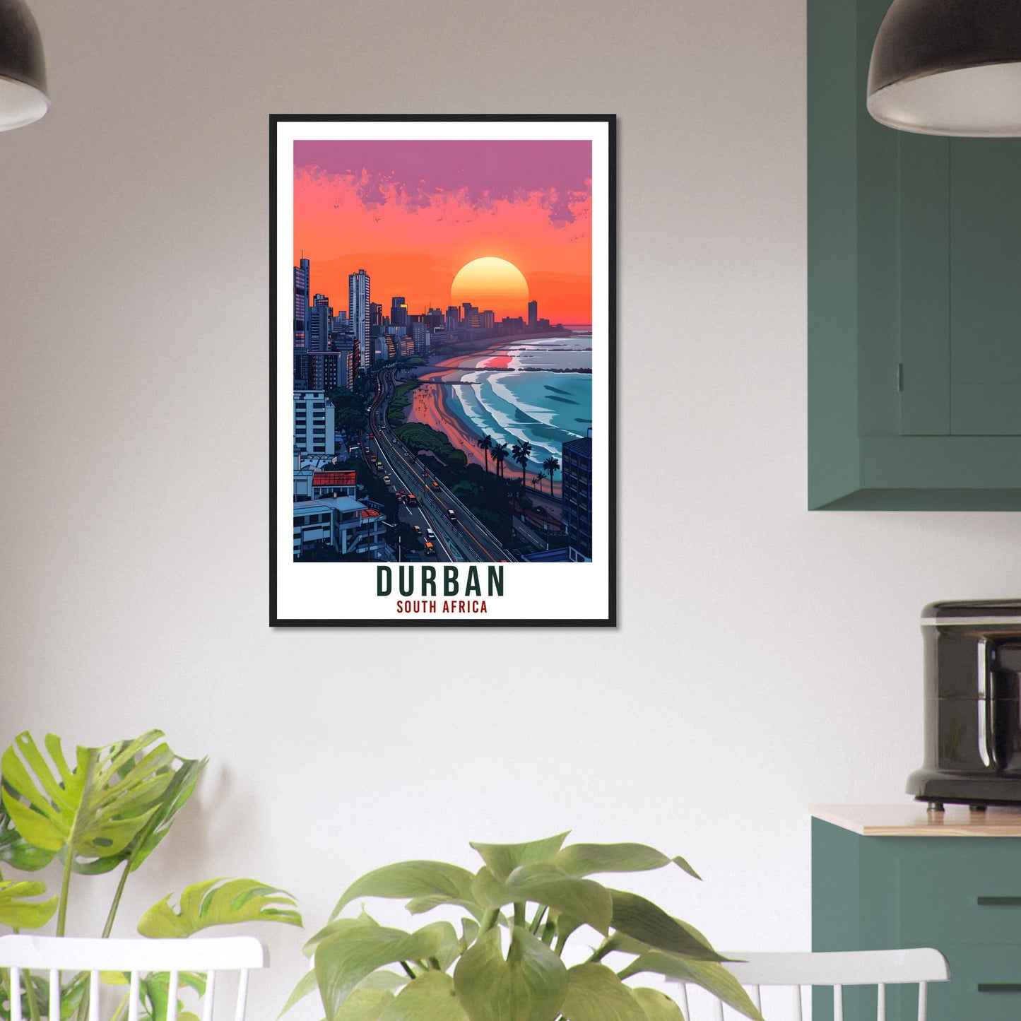 Durban South Africa Travel Print Wall Art Wall Hanging Home Décor Durban Gift Art Lovers Artwork Gift Print South African Landmark Poster