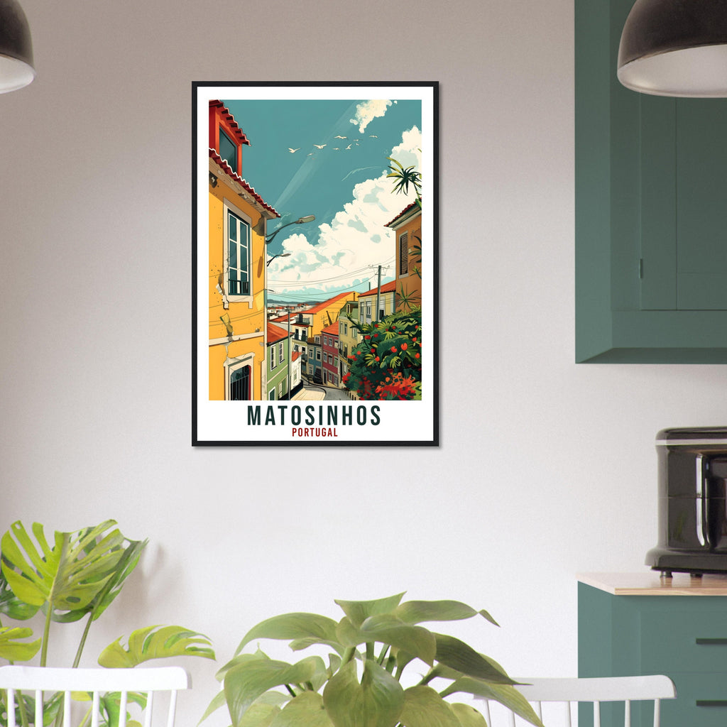 Matosinhos Travel Print Home Decoration Wall Art Wall Hanging Art Lover Portugal Artwork Portugal Matosinhos Travel Poster Holiday Print