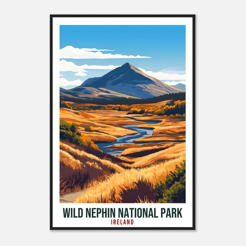 Wild Nephin National Park Travel Print Ireland Home Decor Wild Nephin Wall Art Wall Hanging Irish Artwork Travel Poster Wild Nephin Ireland