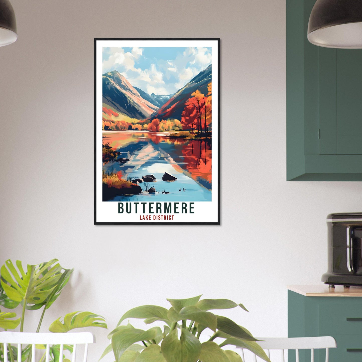 Buttermere Travel Print Lake District Decor Buttermere Wall Art Wall Hanging Art Lover Lake District Artwork Travel Poster Cumbria Travel