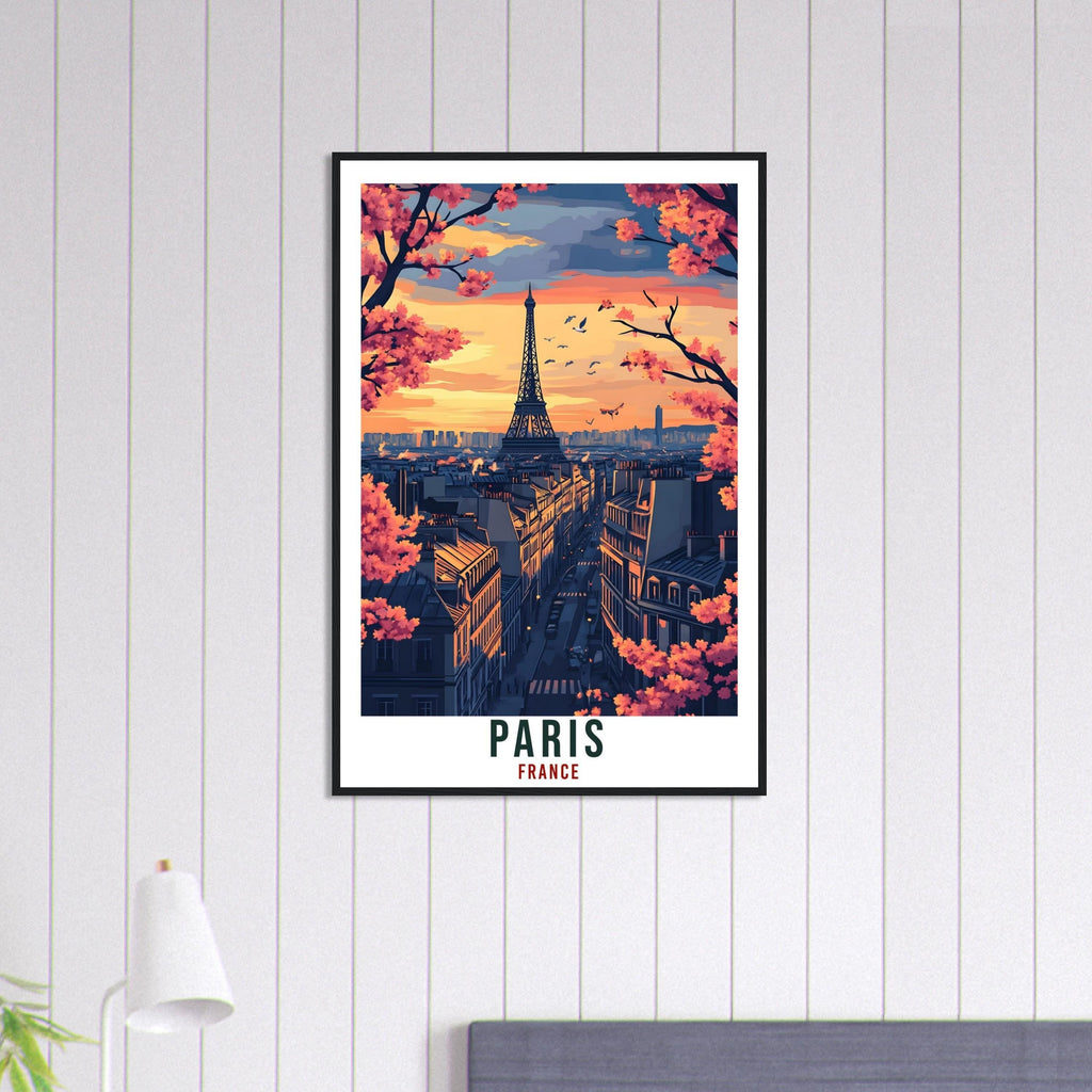 Paris Travel Print Eiffel Tower France Home Decor Paris Wall Art Gift Wall Hanging Art Lover Paris France Artwork Travel Poster Travel Art