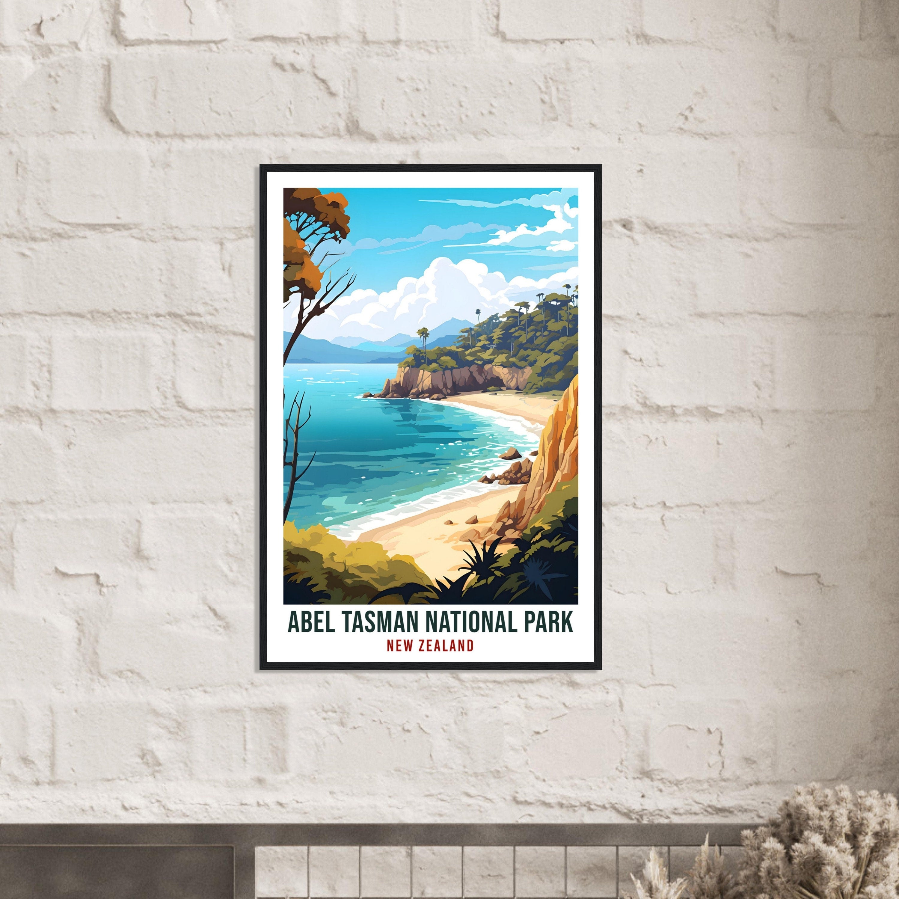 Abel Tasman National Park Travel Print Wall Art Abel Tasman New Zealand Art Gifts Abel Tasman Travel Poster New Zealand Art Lovers Gift