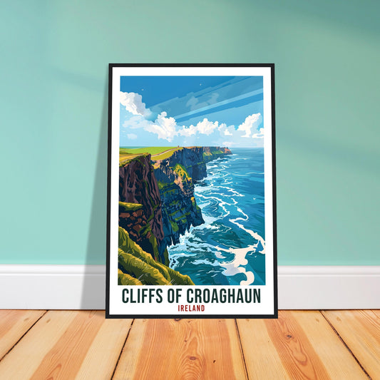 Cliffs Of Croaghaun Travel Print Ireland Wall Art Wall Hanging Achill Island Gift Art Lovers Gift Irish Artwork Gift Ireland Travel Poster