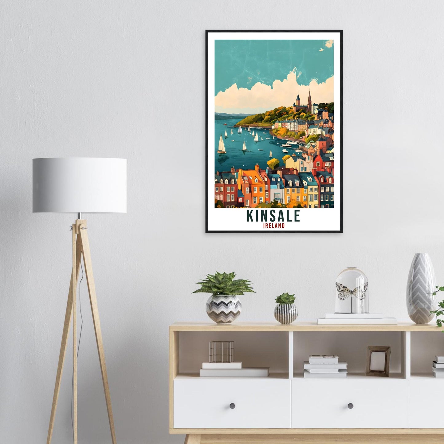 Kinsale Travel Print Ireland Home Decor Co Cork Wall Art Gift Wall Hanging Art Lover Kinsale Irish Artwork Travel Poster Ireland Travel Art
