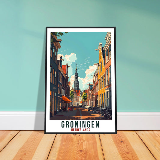 Groningen Travel Print Holland Wall Art Wall Hanging Home Décor Groningen Gift Art Lovers Dutch Artwork Gift The Netherlands Travel Poster