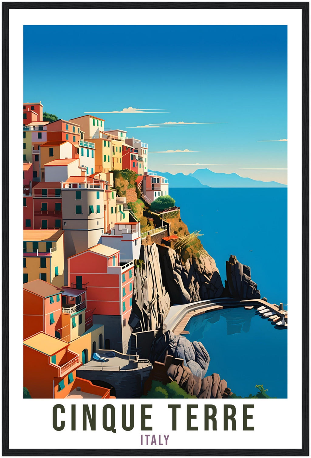 Cinque Terre Travel Print Wall Art Cinque Terre Wall Hanging Home Décor Cinque Terre Gift Art Lover Italy Artwork Cinque Terre Italy Poster