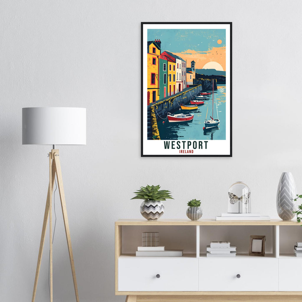 Westport Travel Print Ireland Wall Art Wall Hanging Home Living Décor Westport Gift Art Lovers Gift Irish Artwork Gift Ireland Travel Poster