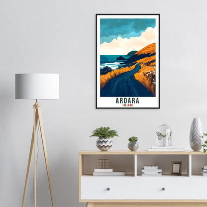 Ardara Travel Print Ireland Home Decor Co Donegal Wall Art Gift Wall Hanging Art Lover Ardara Irish Artwork Travel Poster Ireland Travel Art