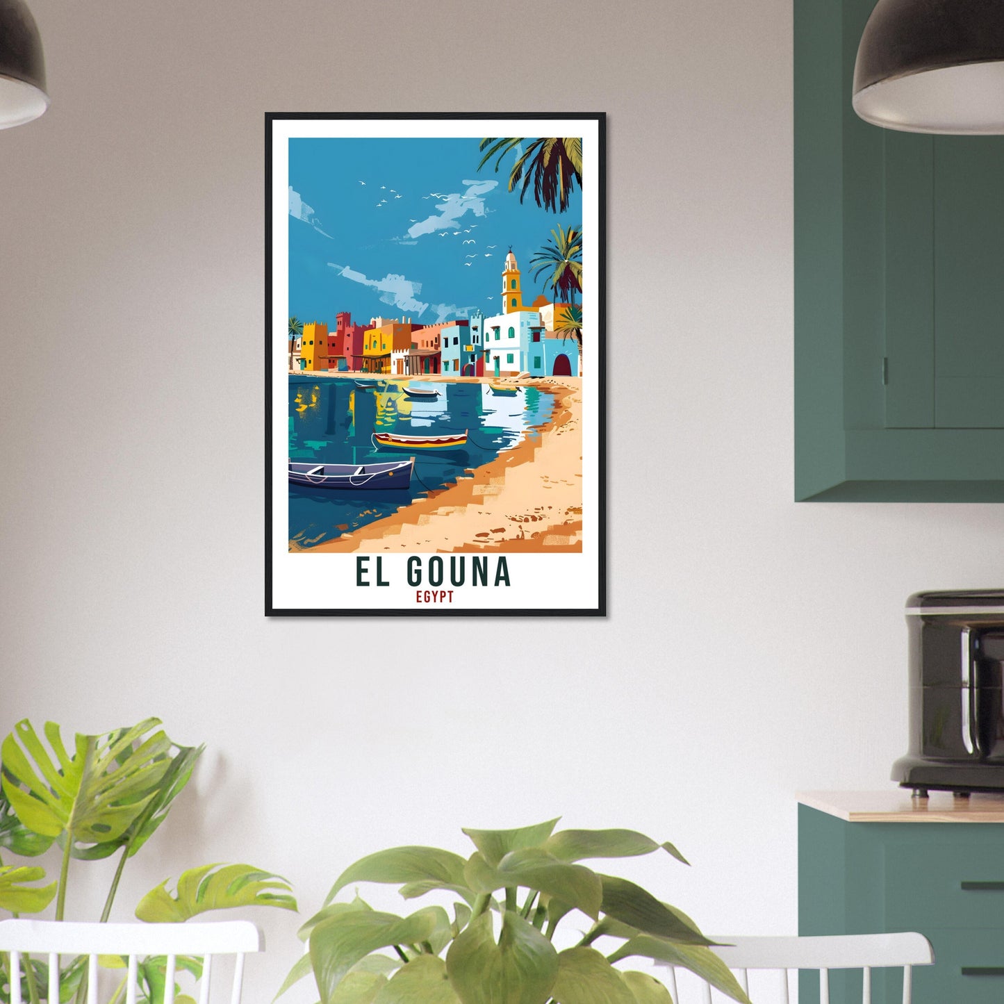 El Gouna Egypt Travel Print Egypt Wall Art Wall Hanging Home Décor El Gouna Gift Art Lovers Egypt Artwork Gift Print African Landmark Poster