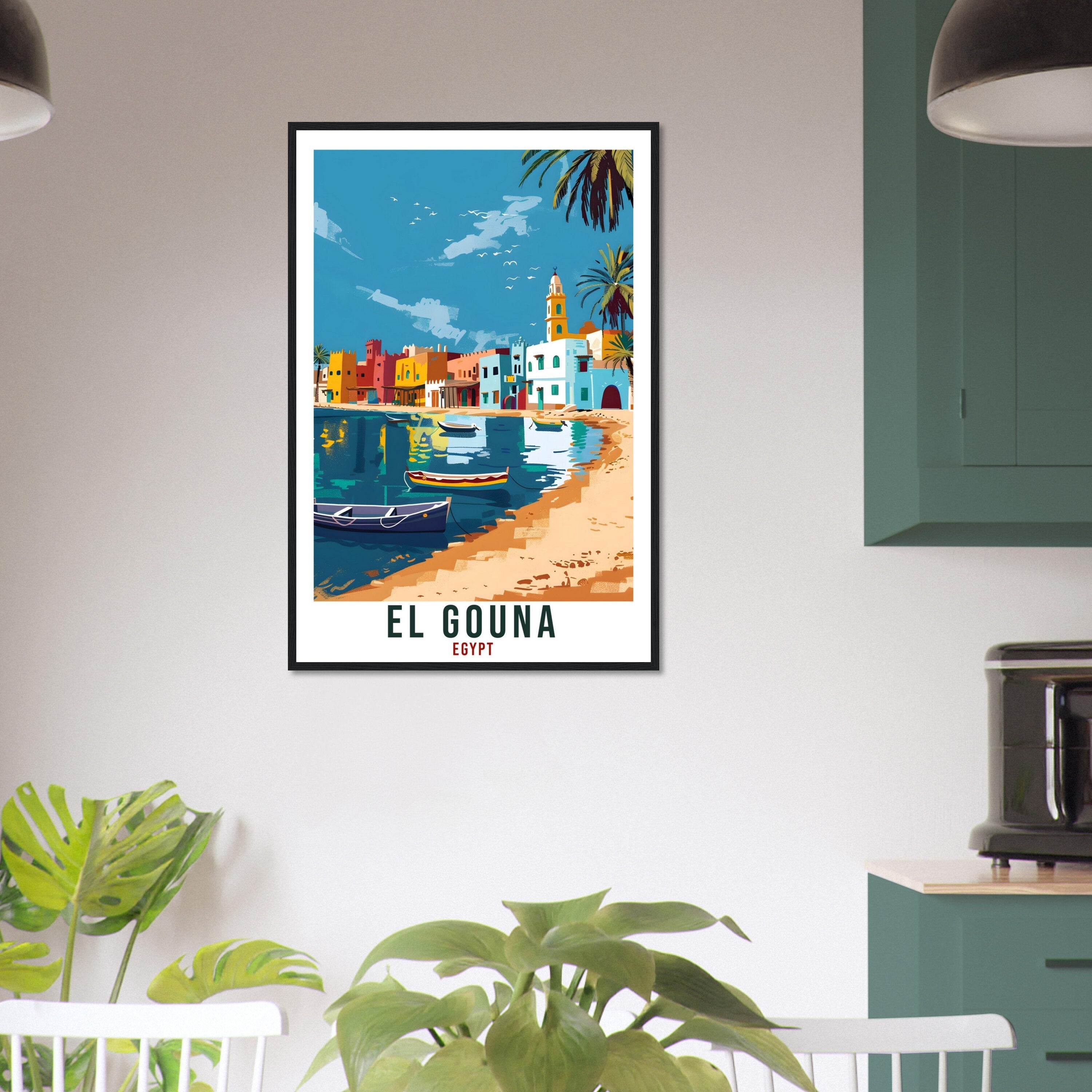 El Gouna Egypt Travel Print Egypt Wall Art Wall Hanging Home Décor El Gouna Gift Art Lovers Egypt Artwork Gift Print African Landmark Poster