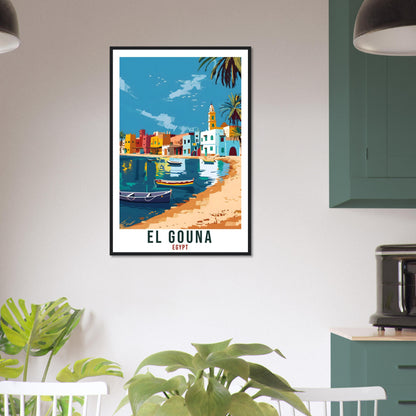 El Gouna Egypt Travel Print Egypt Wall Art Wall Hanging Home Décor El Gouna Gift Art Lovers Egypt Artwork Gift Print African Landmark Poster