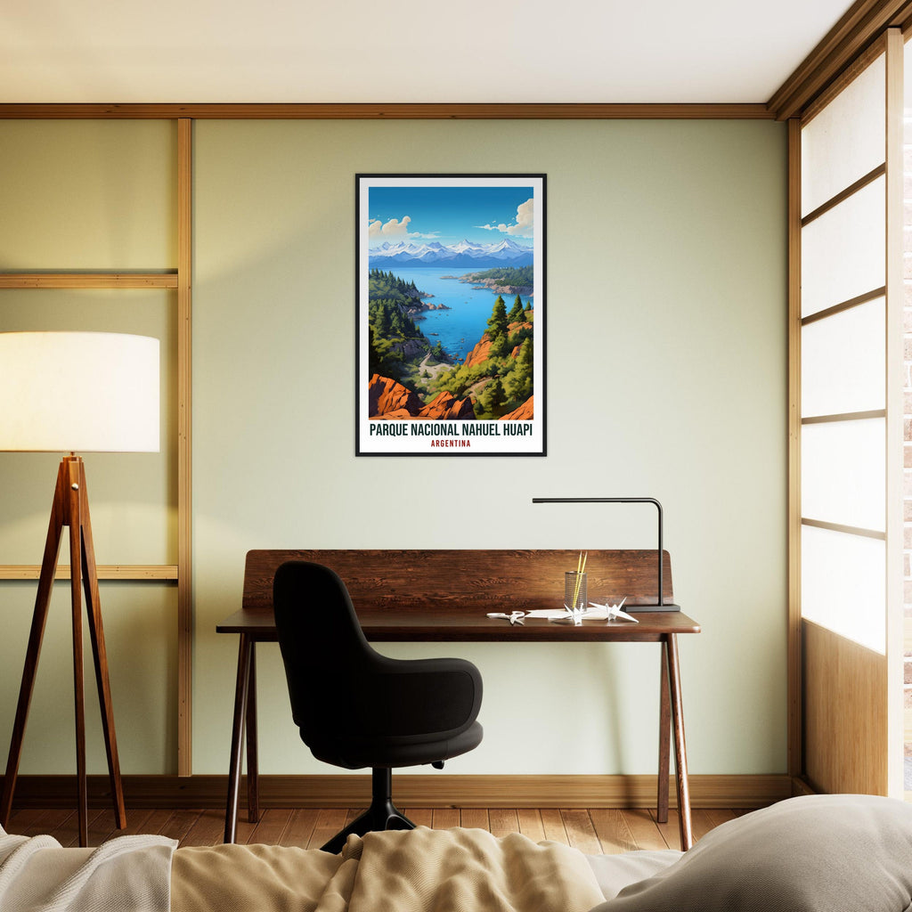 Nahuel Huapi National Park Travel Print Wall Art Nahuel Huapi Argentina Landscape Artwork Gift Nahuel Huapi Travel Poster Argentina Lovers