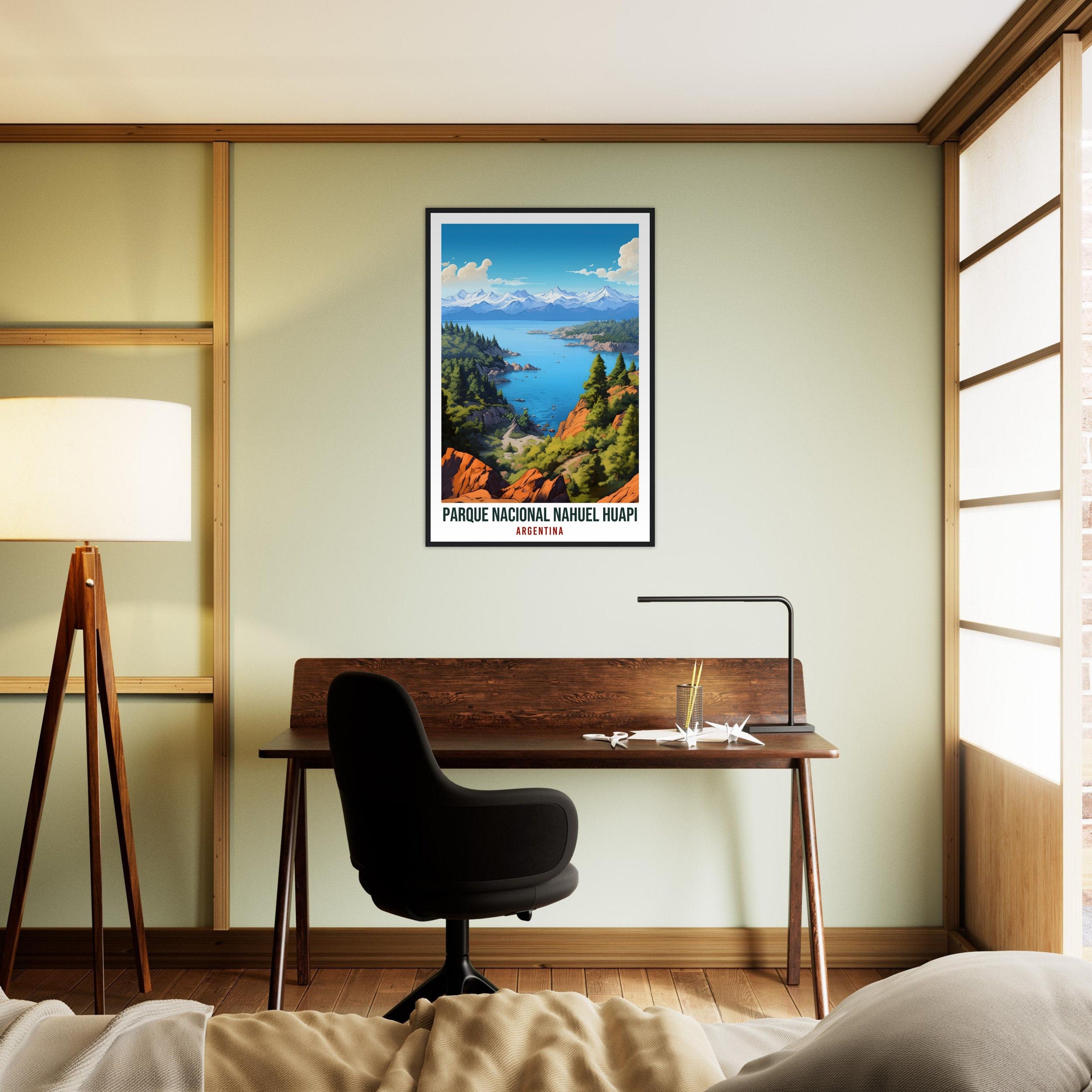 Nahuel Huapi National Park Travel Print Wall Art Nahuel Huapi Argentina Landscape Artwork Gift Nahuel Huapi Travel Poster Argentina Lovers