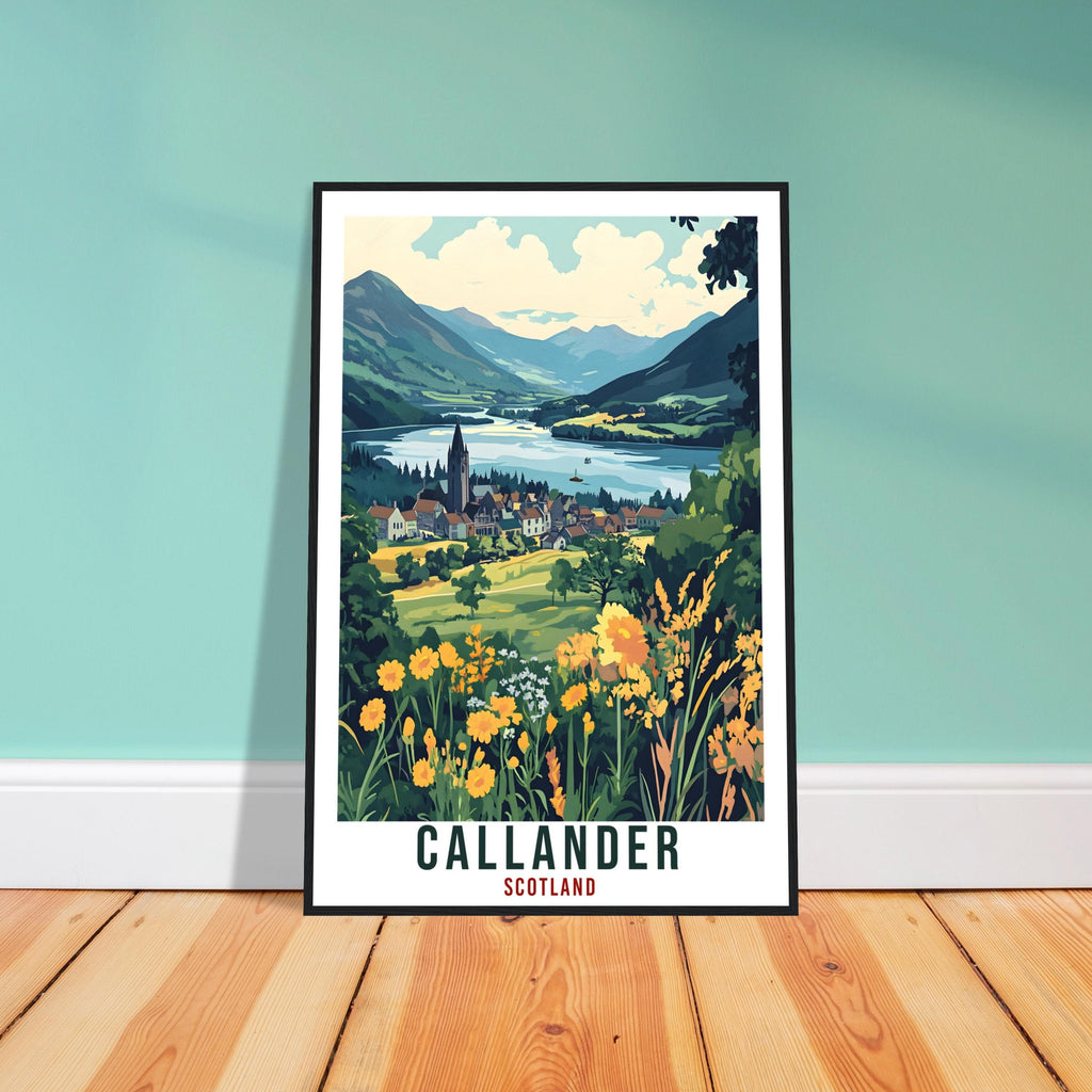 Callander Travel Print Scotland Home Decor Callander Wall Art Wall Hanging Art Lover Scotland Artwork Travel Poster Callander Travel Art