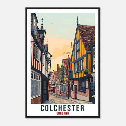 Colchester Travel Print England Home Decoration Wall Art Gift Wall Hanging Art Lover English Artwork Colchester UK Travel Poster Print