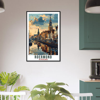 Roermond Travel Print Holland Wall Art Wall Hanging Home Décor Roermond Gift Art Print Gift Dutch Artwork Gift The Netherlands Travel Poster