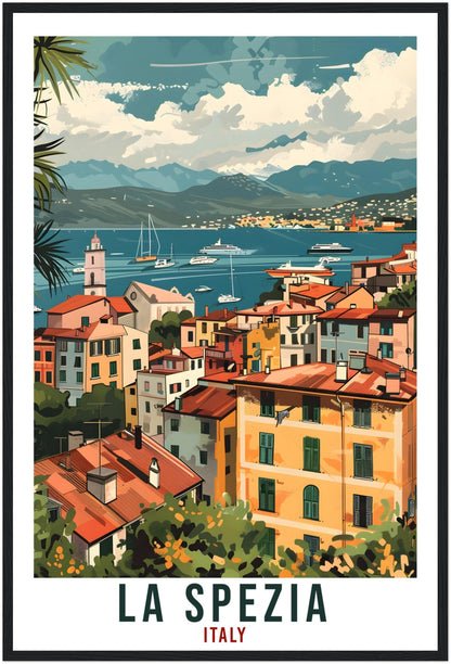 La Spezia Travel Print Italy Wall Art Wall Hanging Home Living Décor La Spezia Gift Art Lovers Gift Italy Artwork Gift Italian Travel Poster
