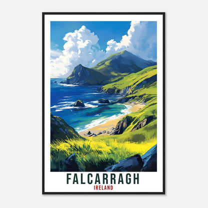 Falcarragh Travel Print Ireland Home Decor Donegal Wall Art Gift Wall Hanging Falcarragh Irish Artwork Travel Poster Ireland Travel Art