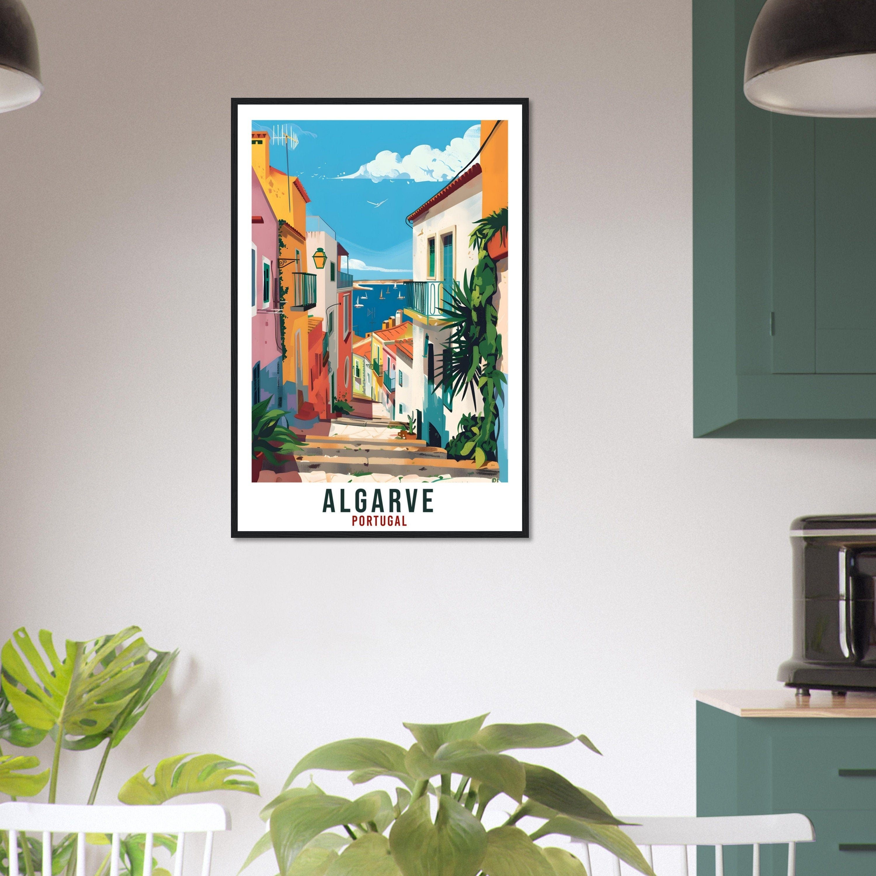 Algarve Travel Print Home Decoration Wall Art Gift Algarve Wall Hanging Art Lover Portugal Artwork Algarve Portugal Travel Poster Print