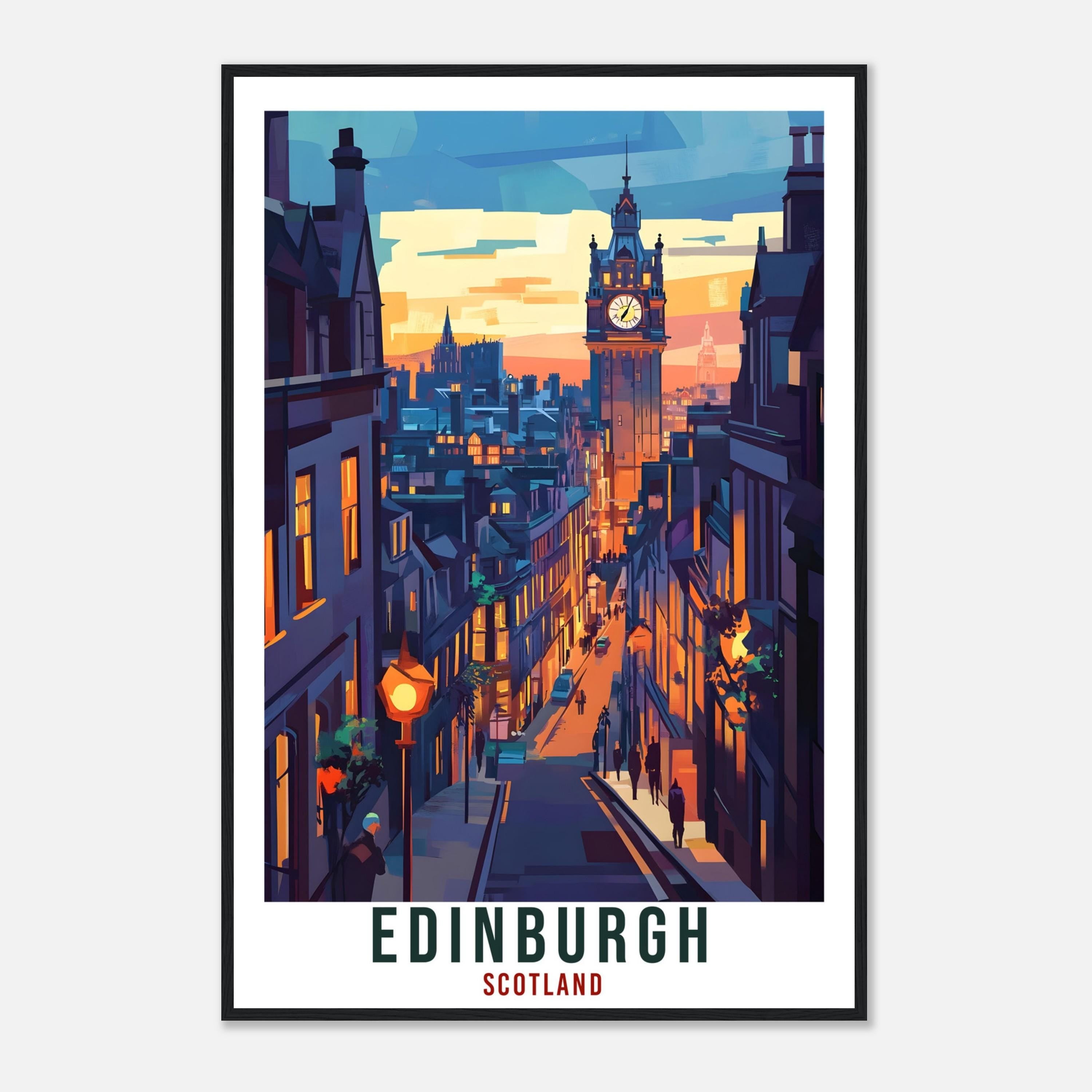 Edinburgh Scotland Travel Print Home Decor Edinburgh Wall Art Wall Hanging Art Lover Scotland Artwork Travel Poster Edinburgh Travel Art