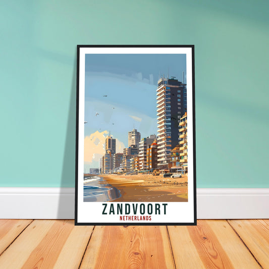 Zandvoort Travel Print Holland Wall Art Wall Hanging Home Décor Zandvoort Gift Art Lovers Gift Dutch Artwork The Netherlands Travel Poster