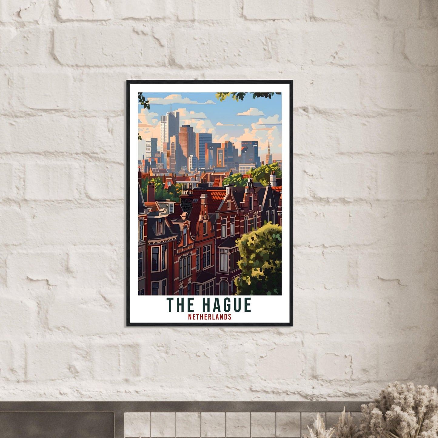 The Hague Travel Print Holland Wall Art Wall Hanging Home Décor The Hague Gift Art Lovers Gift Dutch Artwork The Netherlands Travel Poster