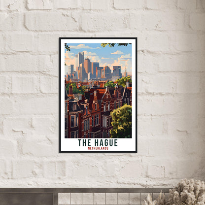 The Hague Travel Print Holland Wall Art Wall Hanging Home Décor The Hague Gift Art Lovers Gift Dutch Artwork The Netherlands Travel Poster