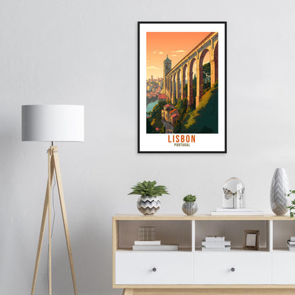 Lisbon Travel Print Wall Art Lisbon Wall Hanging Portugal Gift Lisbon Holiday Print Art Print Lisbon Travel Gift Travel Poster Lisbon City