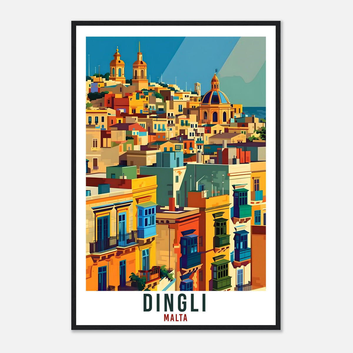 Dingli Travel Print Malta Wall Art Wall Hanging Home Living Décor Dingli Gift Art Lovers Gift Malta Artwork Gift Dingli Malta Travel Poster