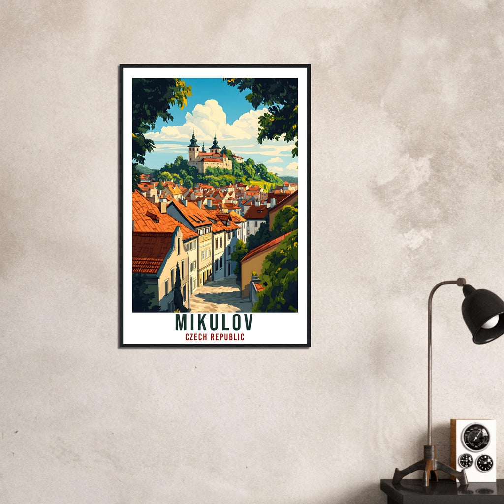 Mikulov Travel Print Czech Republic Home Decor Mikulov Wall Art Gift Wall Hanging Art Lover Mikulov Czechia Artwork Travel Poster Travel Art