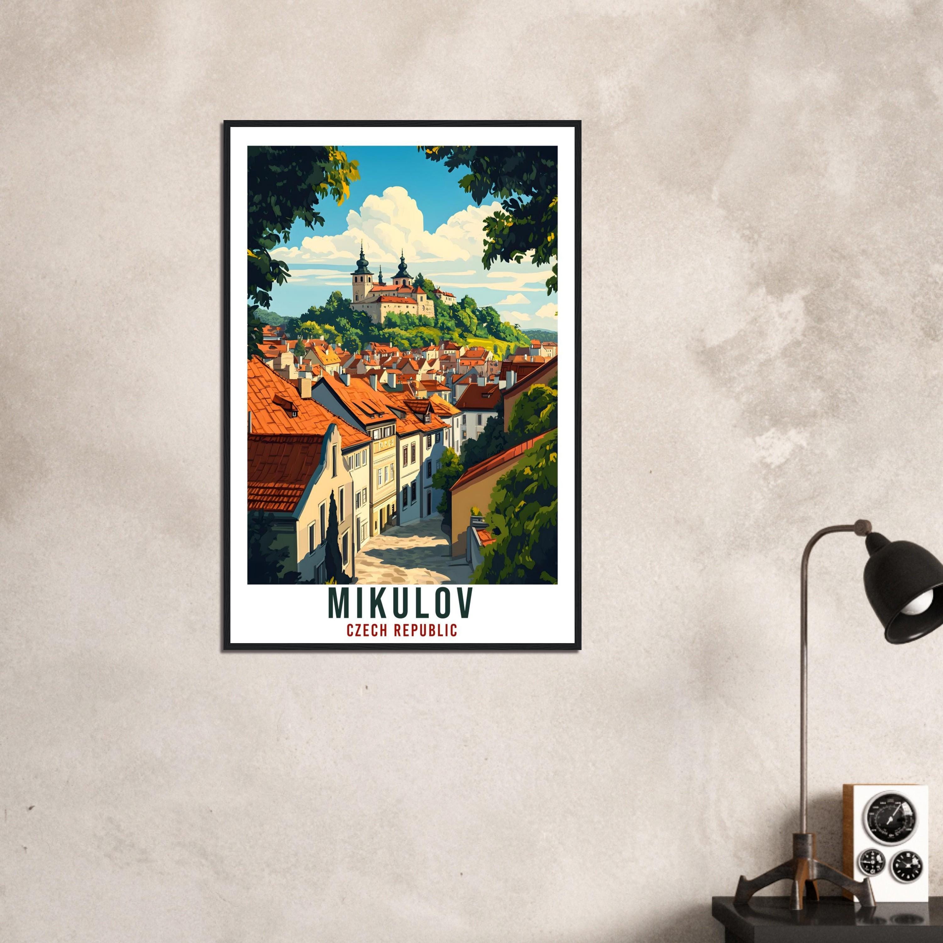 Mikulov Travel Print Czech Republic Home Decor Mikulov Wall Art Gift Wall Hanging Art Lover Mikulov Czechia Artwork Travel Poster Travel Art
