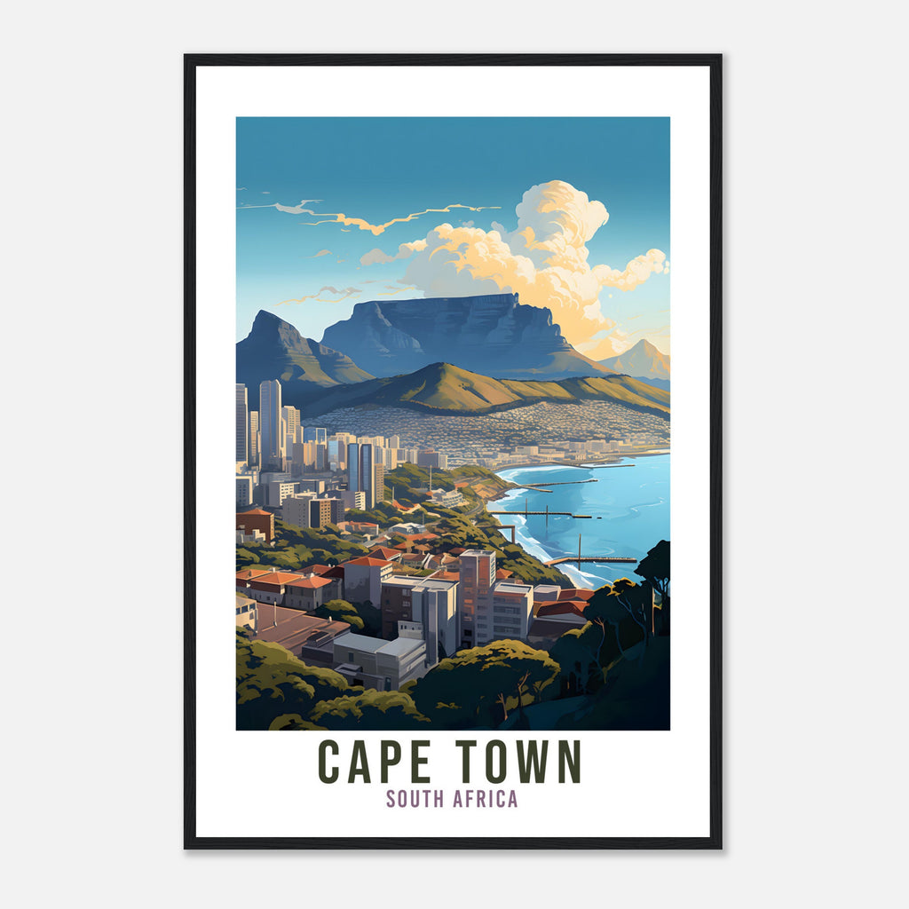 Cape Town Travel Print South Africa Home Decor Cape Town Wall Hanging Cape Town Artwork Gift Cape Town Travel Poster South Africa Artwork