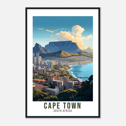 Cape Town Travel Print South Africa Home Decor Cape Town Wall Hanging Cape Town Artwork Gift Cape Town Travel Poster South Africa Artwork