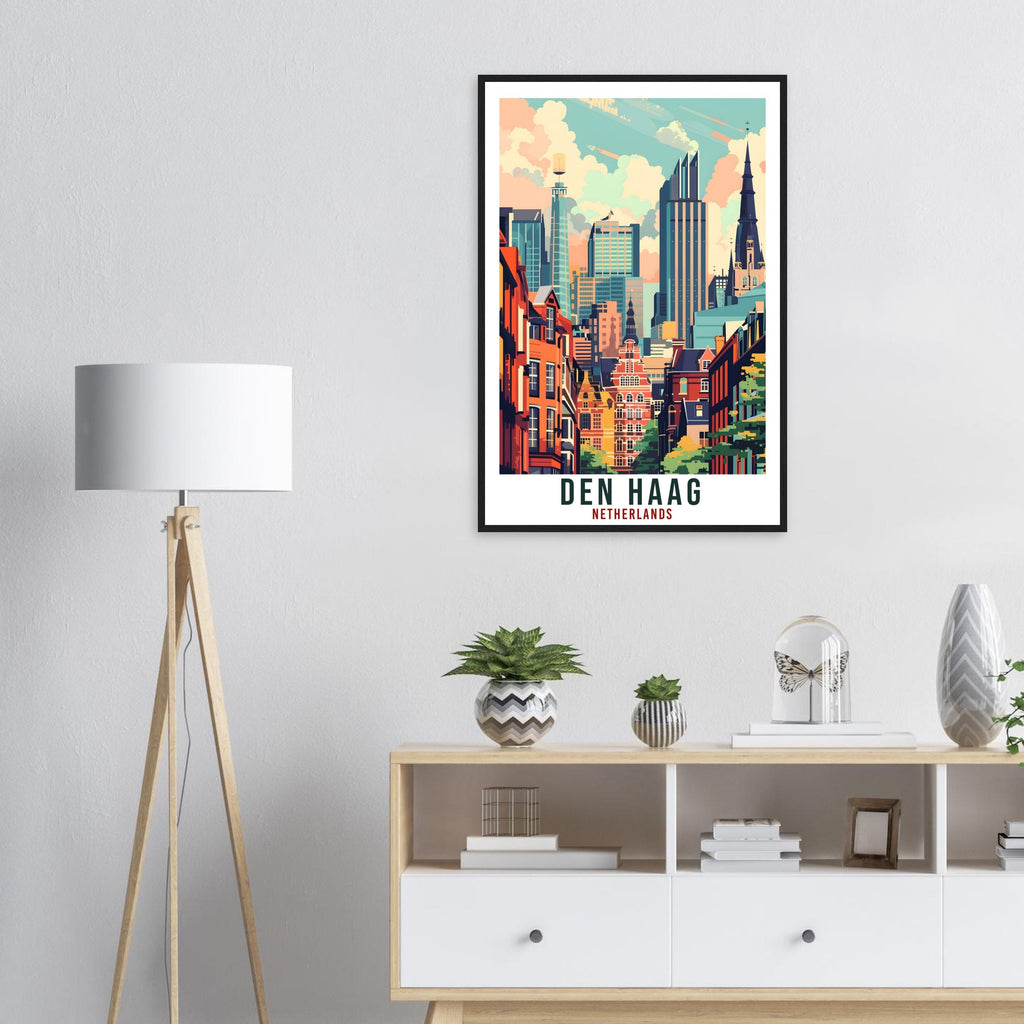Den Haag Travel Print Holland Wall Art Wall Hanging Home Décor Den Haag Gift Art Lover Gift Dutch Artwork Gift The Netherlands Travel Poster