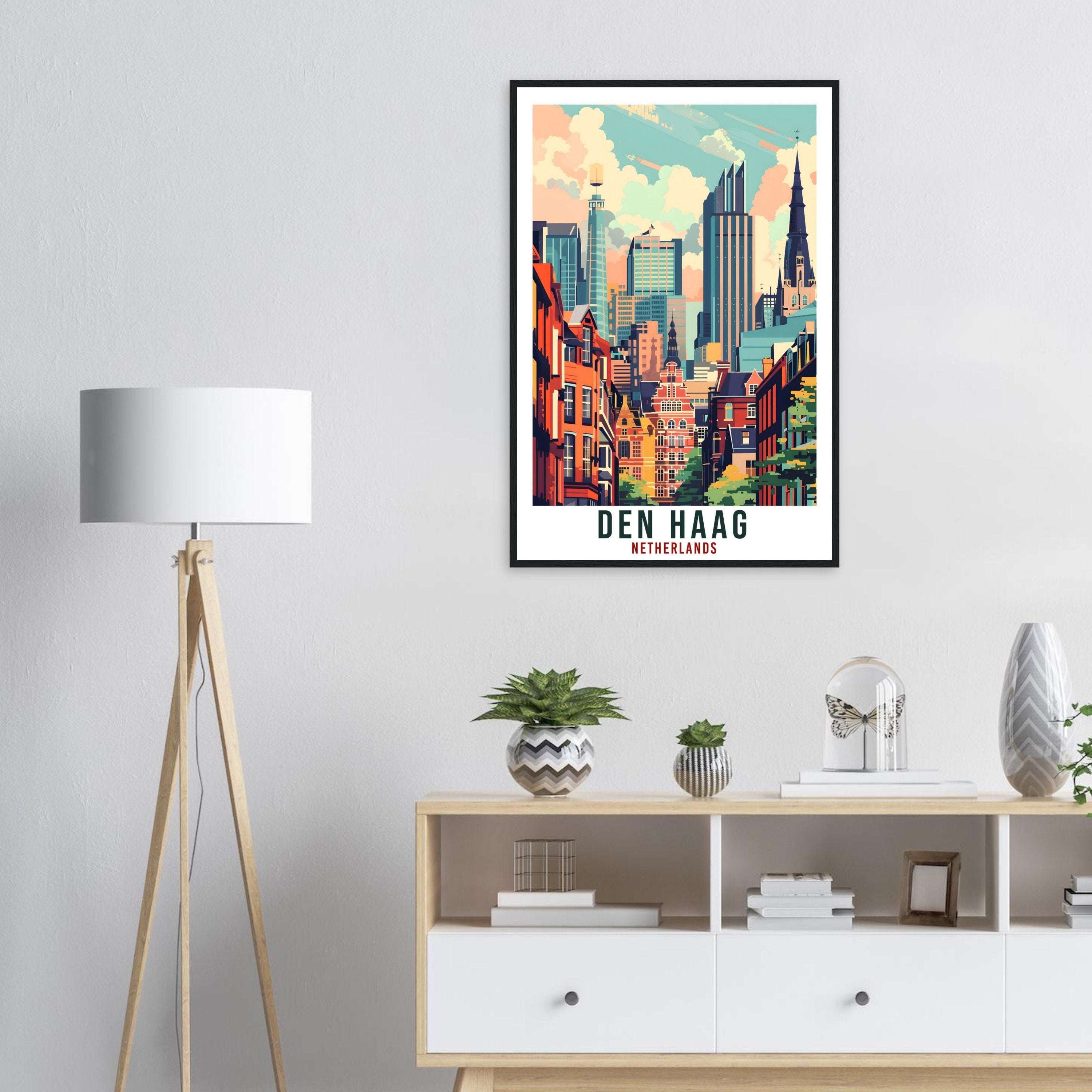 Den Haag Travel Print Holland Wall Art Wall Hanging Home Décor Den Haag Gift Art Lover Gift Dutch Artwork Gift The Netherlands Travel Poster