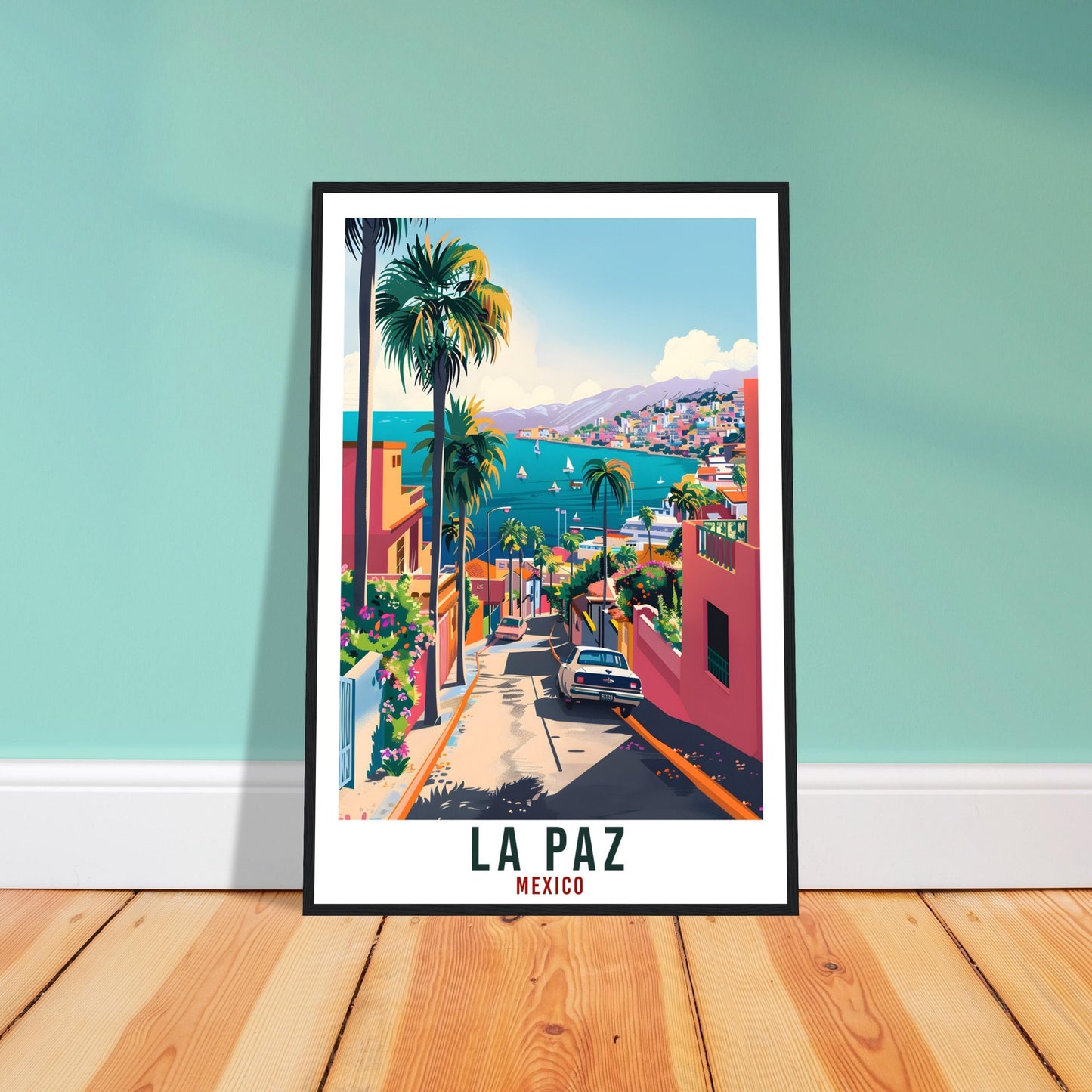 La Paz Mexico Travel Print Mexico Wall Art Wall Hanging Home Décor La Paz Mexico Gift Landmark Artwork Gift South America Travel Poster
