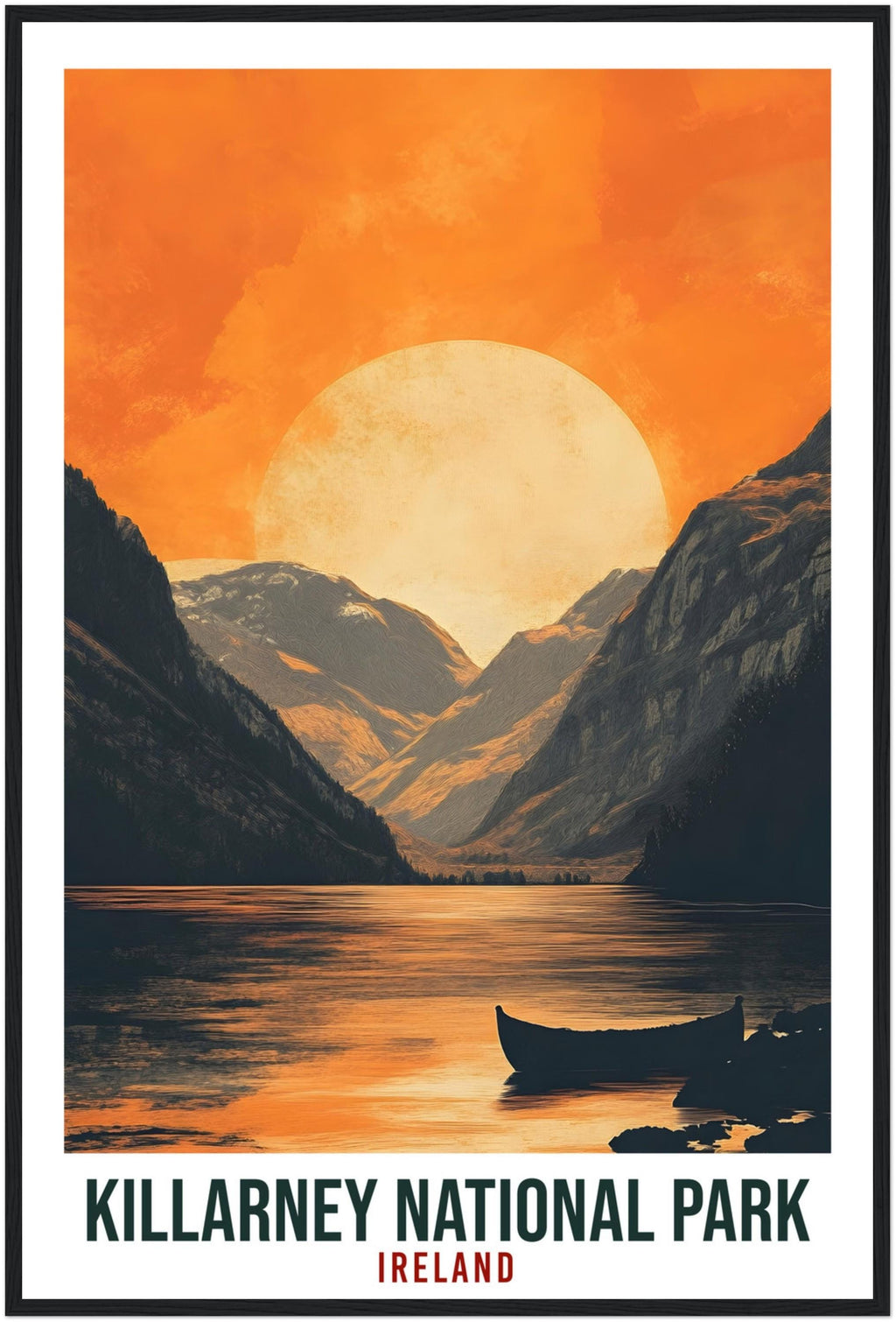 Killarney National Park Travel Print Ireland Decor Wall Art Gift Wall Hanging Art Lover Killarney Irish Artwork Travel Poster Ireland Travel