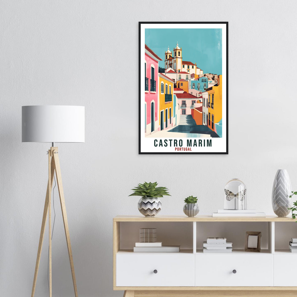 Castro Marim Travel Print Portugal Wall Art Wall Hanging Home Décor Castro Marim Gift Portugal Landmark Artwork Gift Portugal Travel Poster