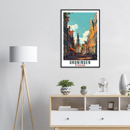 Groningen Travel Print Holland Wall Art Wall Hanging Home Décor Groningen Gift Art Lovers Dutch Artwork Gift The Netherlands Travel Poster