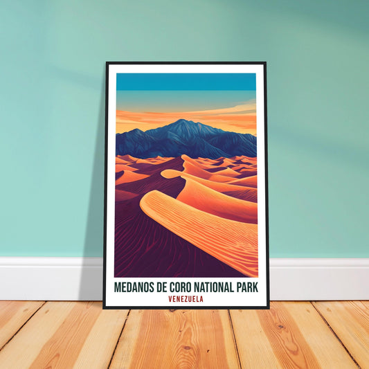 Medanos De Coro National Park Venezuela Travel Print Decor Medanos De Coro Wall Art Wall Hanging Art Lover Venezuelan Artwork Travel Poster