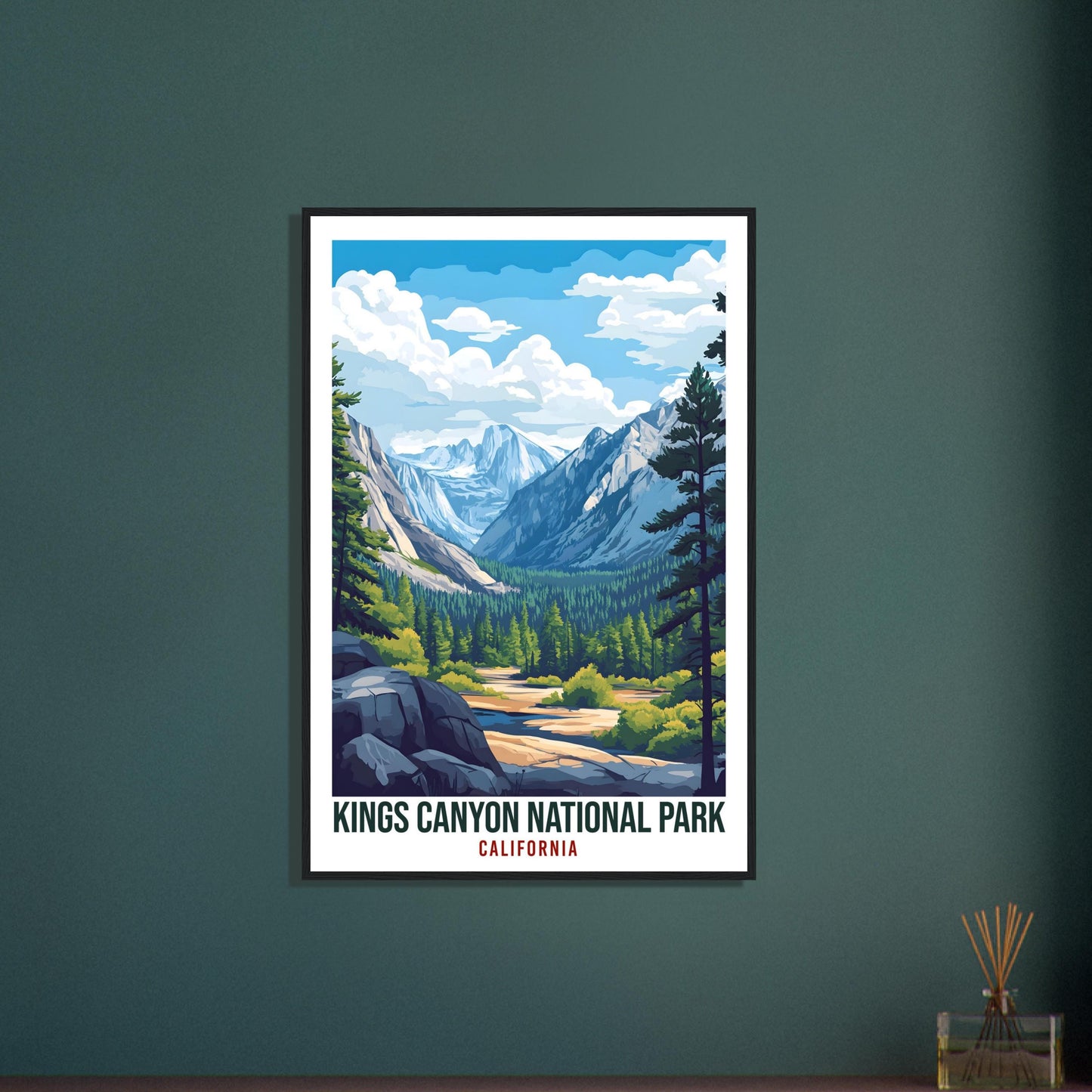Kings Canyon National Park California USA Travel Print Wall Art Wall Hanging Décor Kings Canyon Gift Travel Art USA Artwork Travel Poster