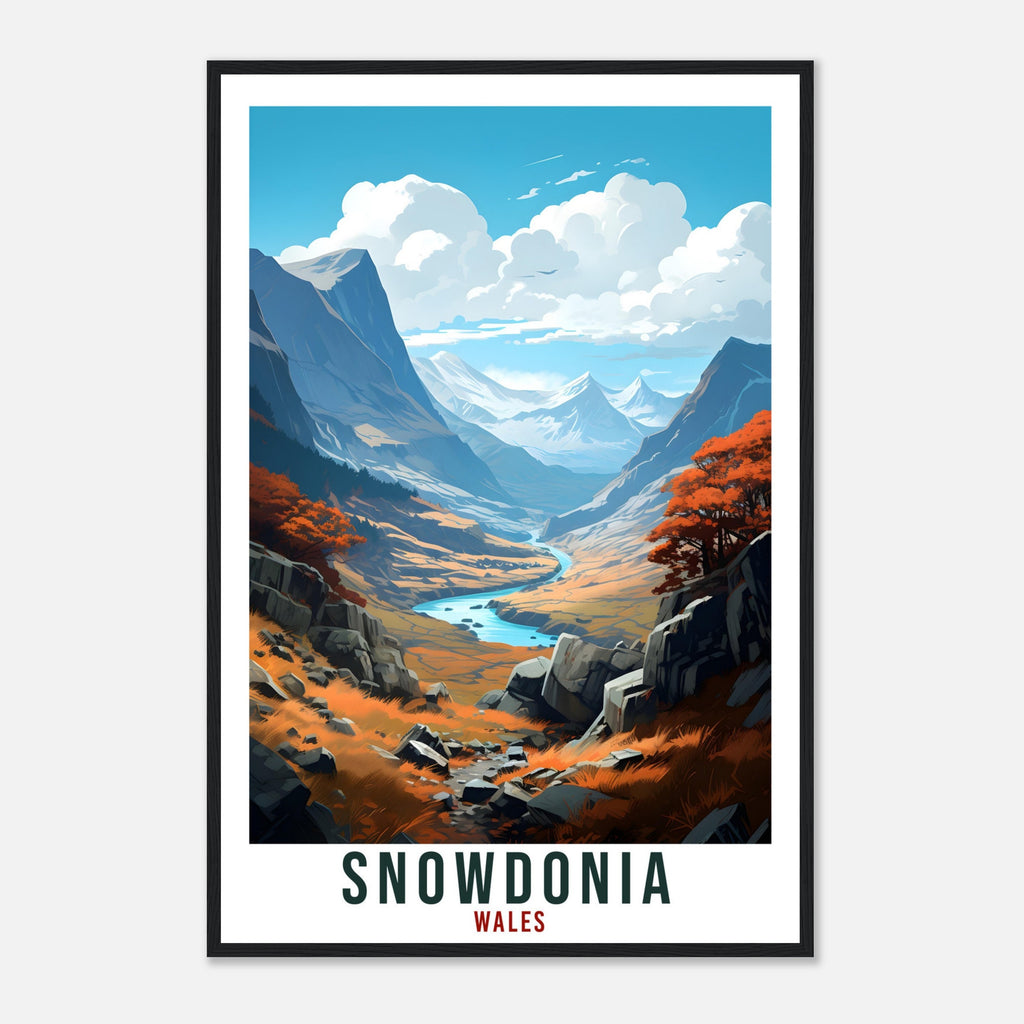 Snowdonia Travel Print Wales Wall Art Home Decor Wall Hanging Travel Art Gift Snowdonia Travel Poster Welsh Landscape Artwork Art Lover Gift